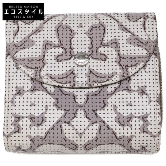 印傳屋 【新品同様】SARAMAS サラマス 札入S-21 二つ折り財布（小銭入れあり）