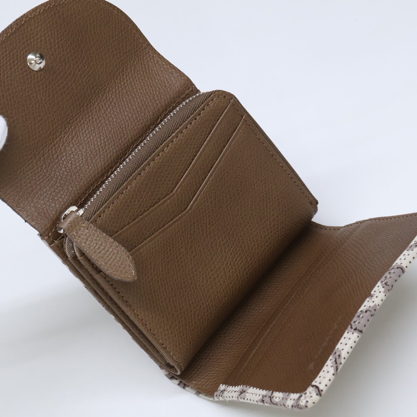 印傳屋 【新品同様】SARAMAS サラマス 札入S-21 二つ折り財布（小銭入れあり）