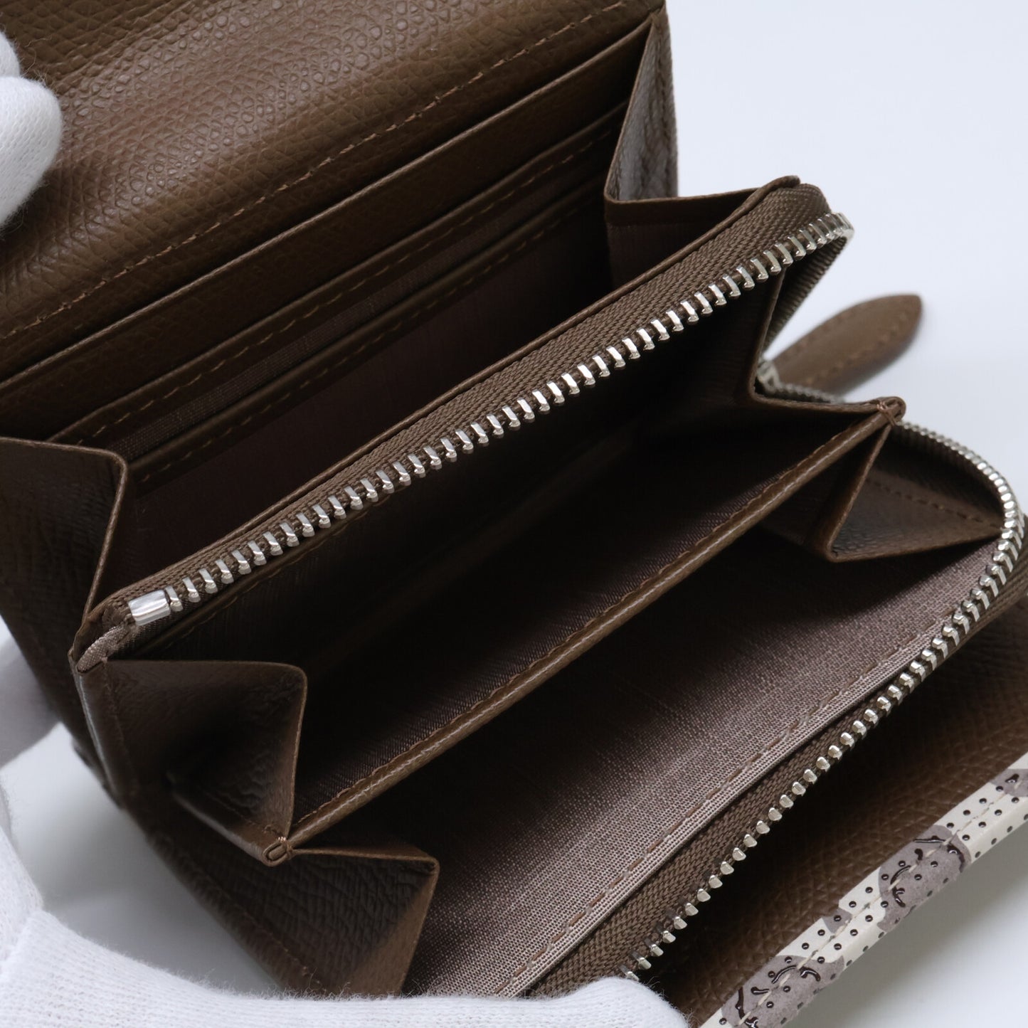 印傳屋 【新品同様】SARAMAS サラマス 札入S-21 二つ折り財布（小銭入れあり）