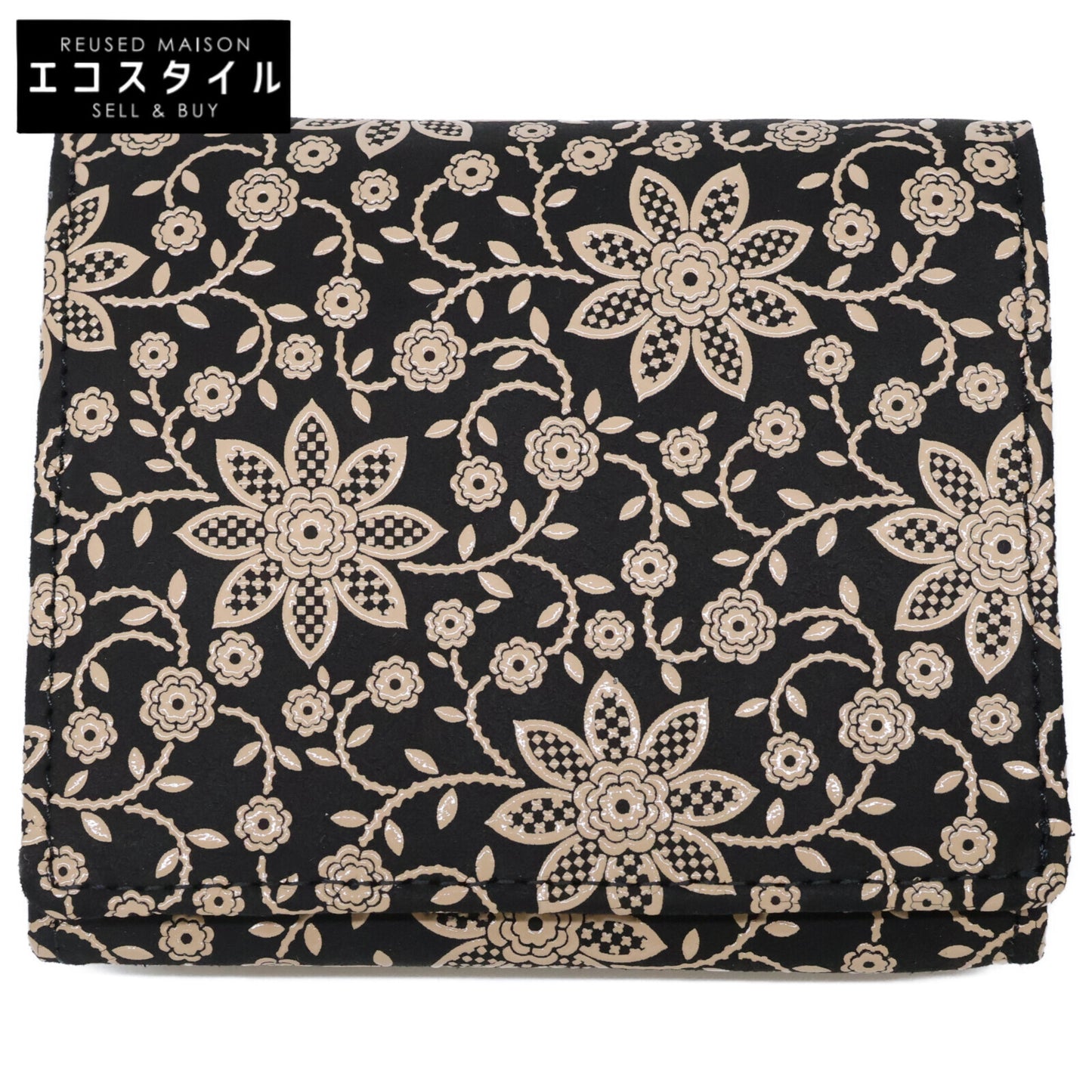 印傳屋 【新品同様】クレマチス 札入H 二つ折り財布（小銭入れあり）