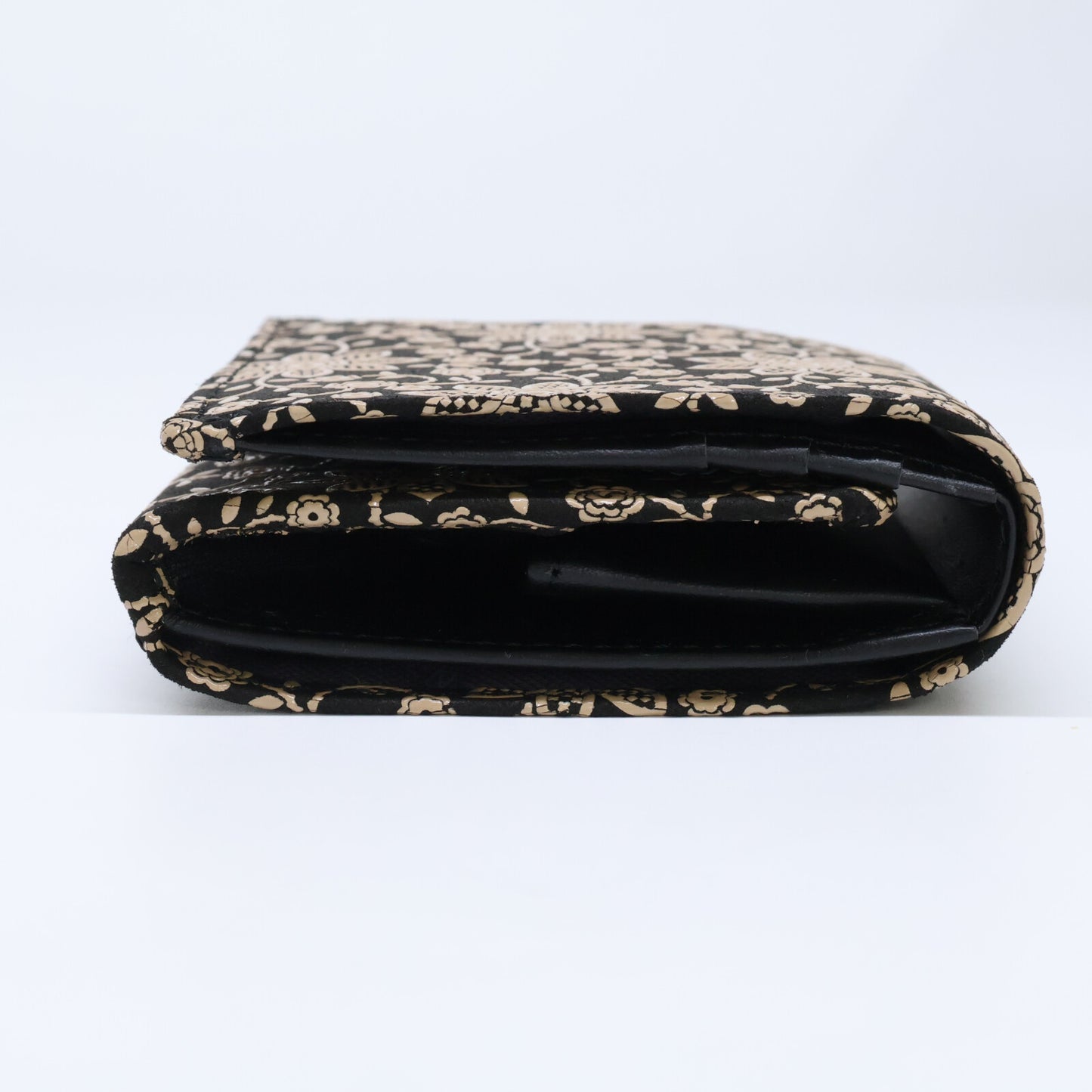 印傳屋 【新品同様】クレマチス 札入H 二つ折り財布（小銭入れあり）