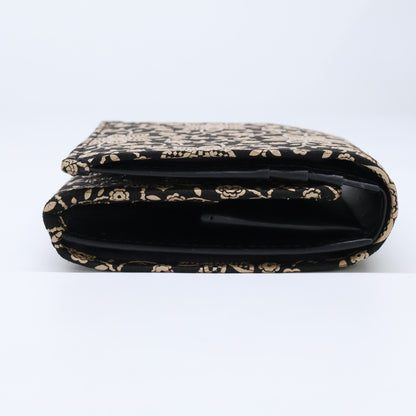 印傳屋 【新品同様】クレマチス 札入H 二つ折り財布（小銭入れあり）