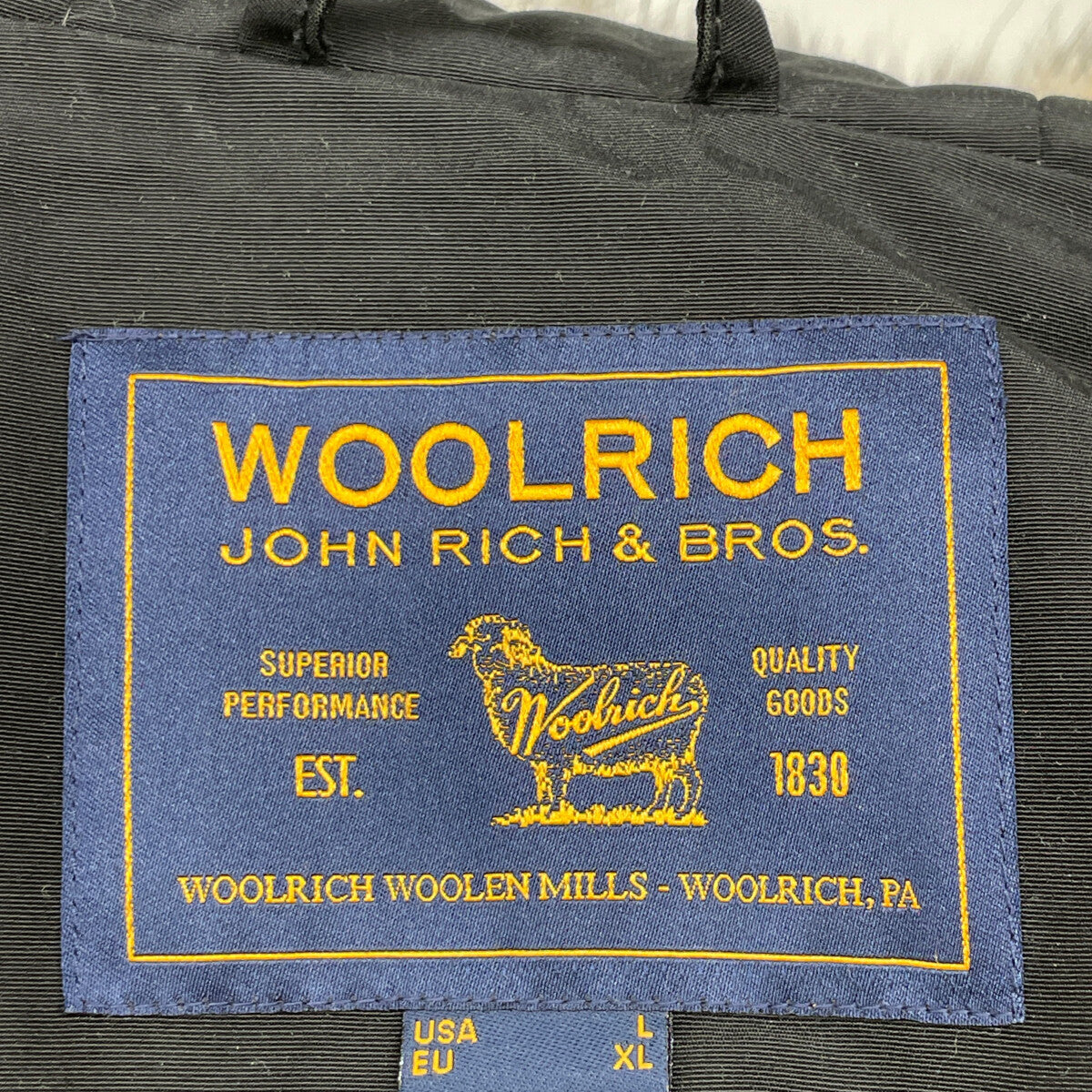 WOOLRICH ウールリッチ 1502387 ﾌﾞﾗｯｸ BLIZZARD PARKA ﾀﾞｳﾝｼﾞｬｹｯﾄ コート L