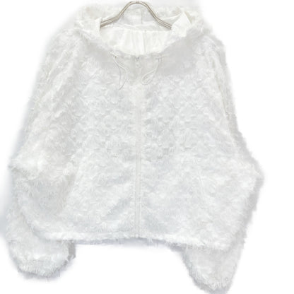 cygne シーニュ ﾎﾜｲﾄ CY2511-07-038 ｶｯﾄｼﾞｬｶﾞｰﾄﾞﾊﾟｰｶｰ eluu トップス F