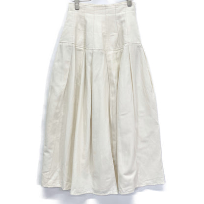 BLAMINK ブラミンク 23SS ｸﾘｰﾑ 7924-230-0343 ﾘﾈﾝﾌﾞﾚﾝﾄﾞ ﾏｷｼ丈 ﾛﾝｸﾞｽｶｰﾄ スカート 36