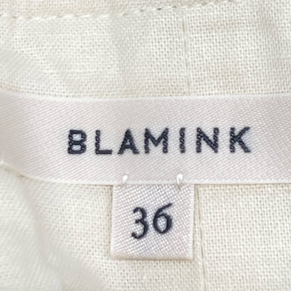 BLAMINK ブラミンク 23SS ｸﾘｰﾑ 7924-230-0343 ﾘﾈﾝﾌﾞﾚﾝﾄﾞ ﾏｷｼ丈 ﾛﾝｸﾞｽｶｰﾄ スカート 36