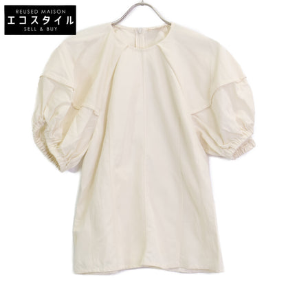 BLAMINK ブラミンク 23SS ｸﾘｰﾑ 7921-230-0222 ﾄﾞﾙﾏﾝｼｮｰﾄｽﾘｰﾌﾞﾌﾞﾗｳｽ トップス 36