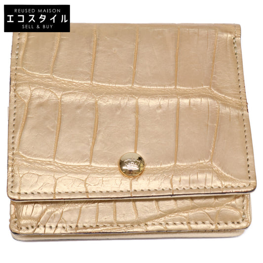 A.D.M.J. Accessoires De Mademoiselle ADMJ 型押しレザー 二つ折り財布（小銭入れあり）