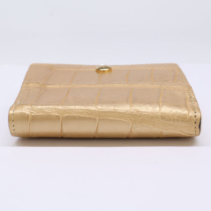 A.D.M.J. Accessoires De Mademoiselle ADMJ 型押しレザー 二つ折り財布（小銭入れあり）