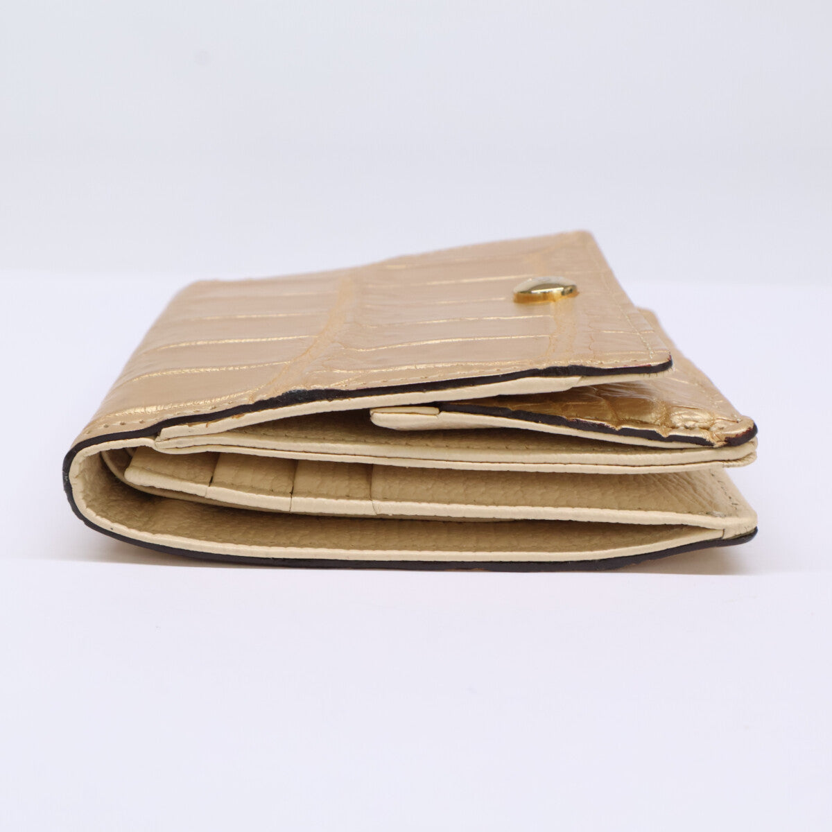 A.D.M.J. Accessoires De Mademoiselle ADMJ 型押しレザー 二つ折り財布（小銭入れあり）