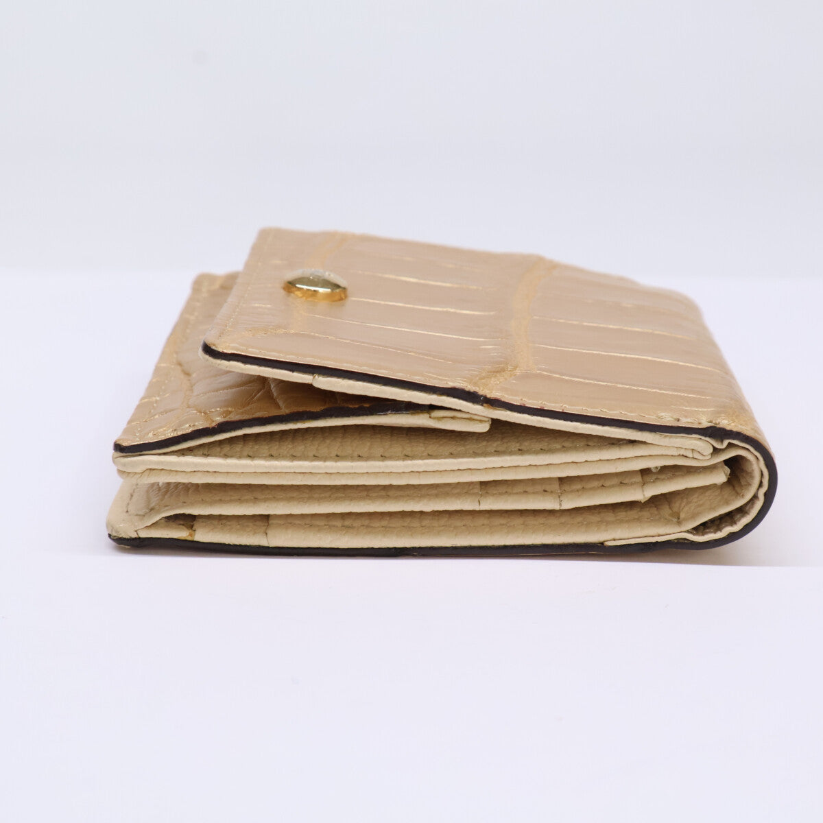 A.D.M.J. Accessoires De Mademoiselle ADMJ 型押しレザー 二つ折り財布（小銭入れあり）