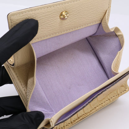 A.D.M.J. Accessoires De Mademoiselle ADMJ 型押しレザー 二つ折り財布（小銭入れあり）