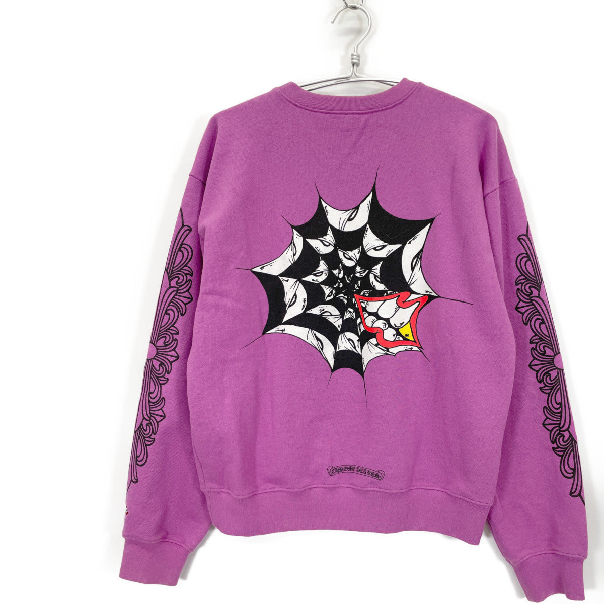 Chrome Hearts クロムハーツ ﾊﾟｰﾌﾟﾙ Matty Boy Spider Web ｽｳｪｯﾄ トップス M