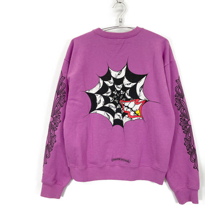 Chrome Hearts クロムハーツ ﾊﾟｰﾌﾟﾙ Matty Boy Spider Web ｽｳｪｯﾄ トップス M