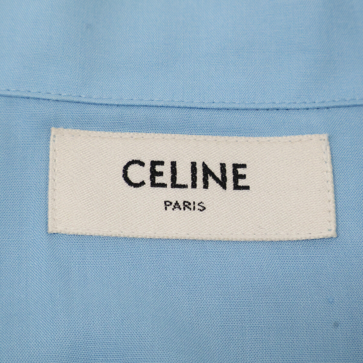 CELINE セリーヌ 2C516852C 青 ﾎﾞｰﾘﾝｸﾞｼｬﾂ トップス 37
