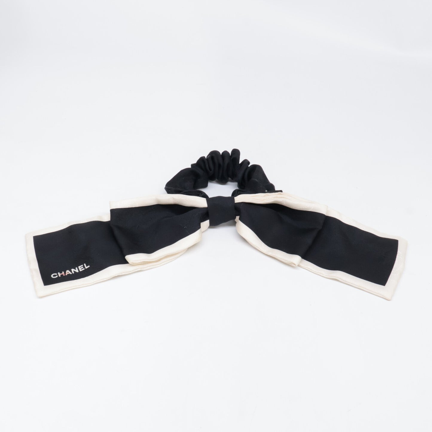 CHANEL シャネル AA7530 カメリア シルク リボン シュシュ ヘアアクセサリー