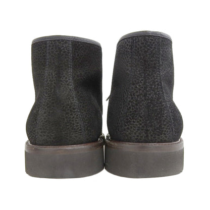 Salvatore Ferragamo サルヴァトーレフェラガモ 美品 STUDIO ALPINE スピリットスエード ビブラムソール チャッカブーツ メンズ 黒 6EE シューズ 6EE