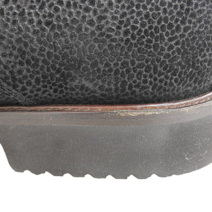 Salvatore Ferragamo サルヴァトーレフェラガモ 美品 STUDIO ALPINE スピリットスエード ビブラムソール チャッカブーツ メンズ 黒 6EE シューズ 6EE