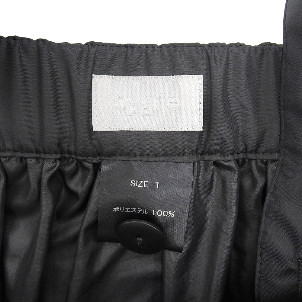 cygne シーニュ サロペ付き ロングティアードスカート スカート レディース ブラック 1 スカート 1