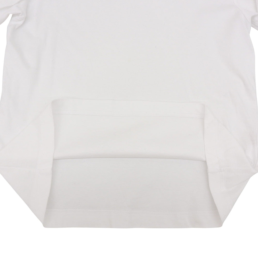 cygne シーニュ 美品 スリーブフラワーデザイン ztシャツ コットン トップス レディース ホワイト FREE CYJ-T006 トップス FREE