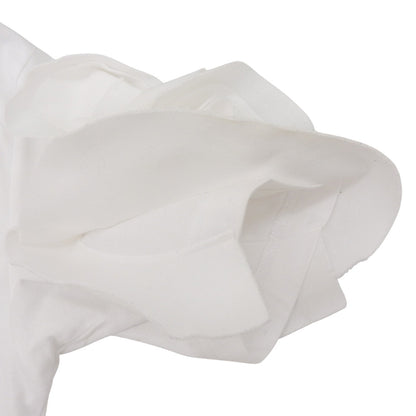 cygne シーニュ 美品 スリーブフラワーデザイン ztシャツ コットン トップス レディース ホワイト FREE CYJ-T006 トップス FREE