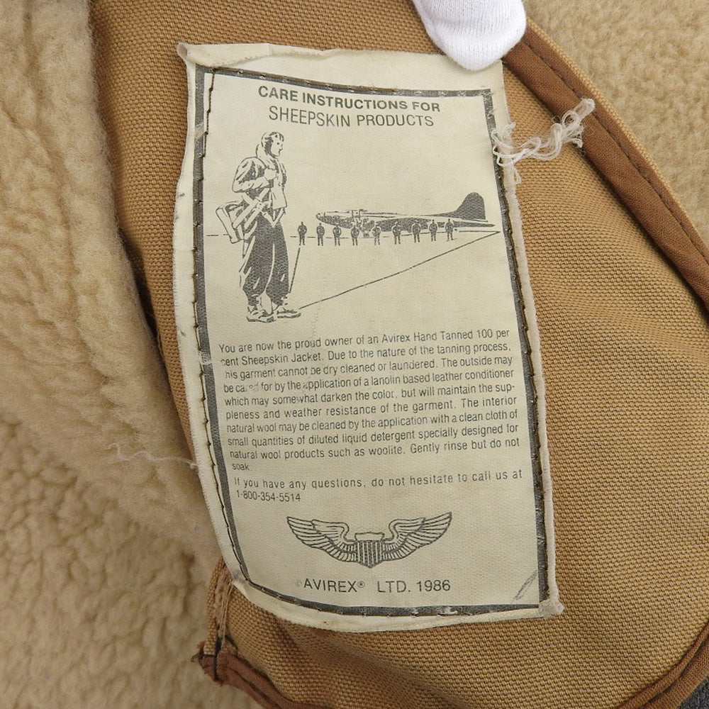 AVIREX アヴィレックス B-3 フライト ジャケット アウター メンズ ブラウン 42 33H5595 ジャケット 42