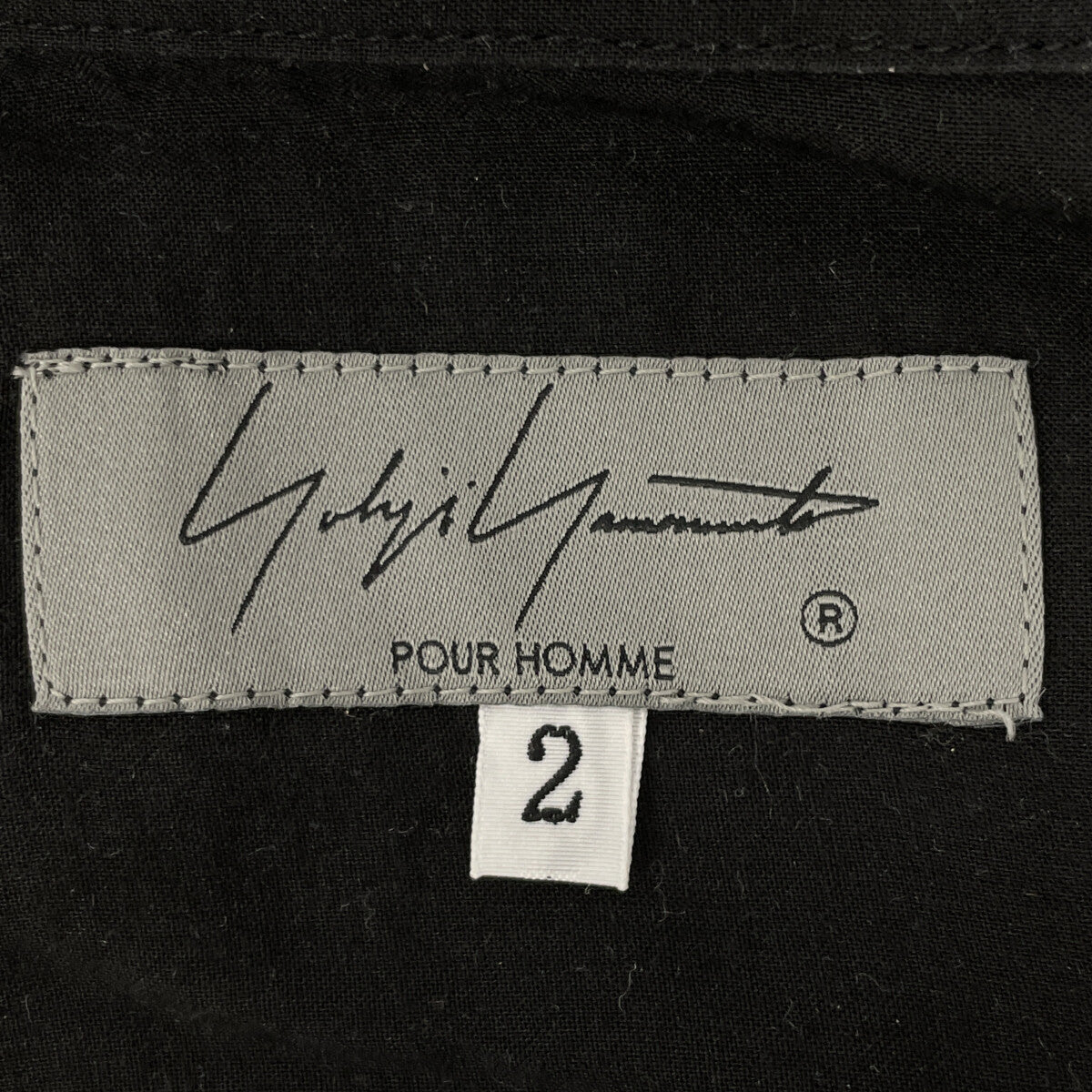 Yohji Yamamoto POUR HOMME ヨウジヤマモトプールオム ﾌﾞﾗｯｸ HS-B07-200 長袖ｼｬﾂ トップス 2