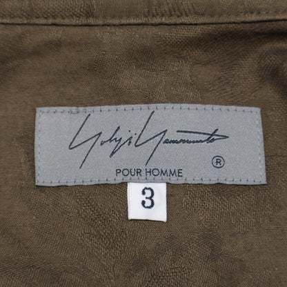 Yohji Yamamoto POUR HOMME ヨウジヤマモトプールオム HO-B71-525 24AW FLOWER JQ ARRANGED SPARE COLLAR BLOUSE トップス 3