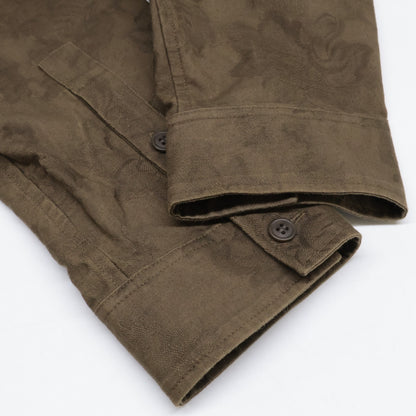 Yohji Yamamoto POUR HOMME ヨウジヤマモトプールオム HO-B71-525 24AW FLOWER JQ ARRANGED SPARE COLLAR BLOUSE トップス 3