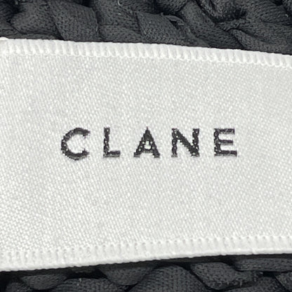 CLANE クラネ 24AW ﾌﾞﾗｯｸ 17106ｰ2252 FRILL HALF SLEEVE HAND KNIT TOPS トップス 1