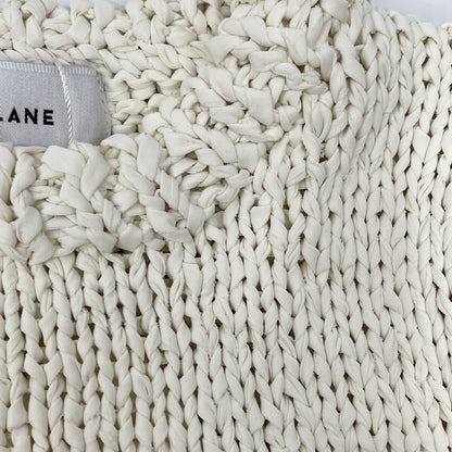 CLANE クラネ 24AW ﾎﾜｲﾄ 17106ｰ2252 FRILL HALF SLEEVE HAND KNIT TOPS トップス 1