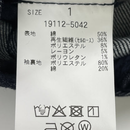 CLANE クラネ 25AW ｲﾝﾃﾞｨｺﾞ 19112ｰ5042 SQUARE SLEEVE DENIM ALL IN ONE オールインワン 1