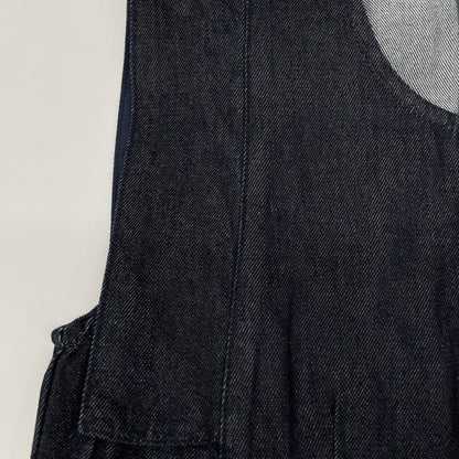 CLANE クラネ 25AW ｲﾝﾃﾞｨｺﾞ 19112ｰ5042 SQUARE SLEEVE DENIM ALL IN ONE オールインワン 1