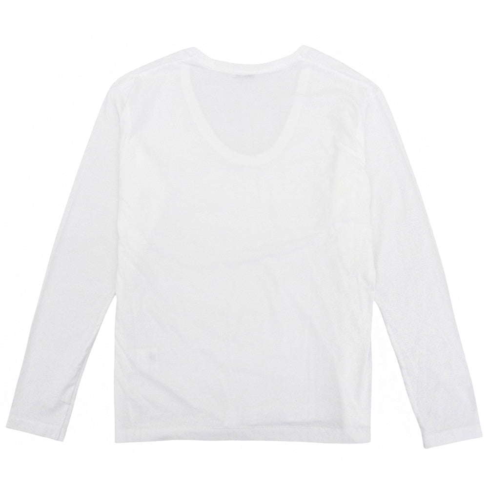 CLANE クラネ 新品同様 DEEP U NECK TOPS コットン トップス レディース ホワイト 1 17105ー1192 24AW トップス 1