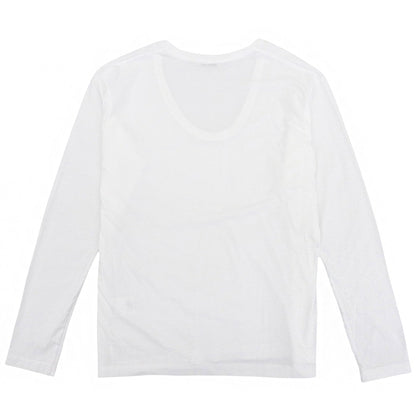 CLANE クラネ 新品同様 DEEP U NECK TOPS コットン トップス レディース ホワイト 1 17105ー1192 24AW トップス 1