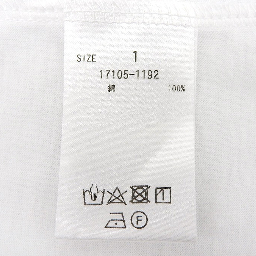 CLANE クラネ 新品同様 DEEP U NECK TOPS コットン トップス レディース ホワイト 1 17105ー1192 24AW トップス 1