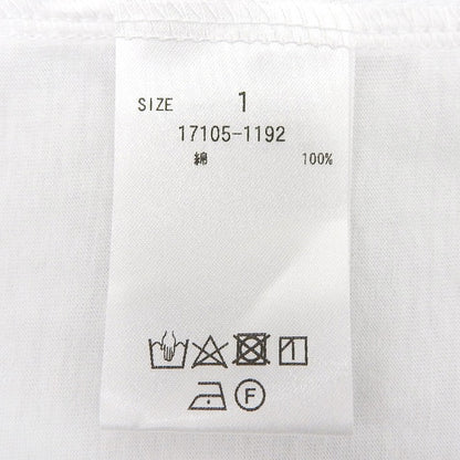 CLANE クラネ 新品同様 DEEP U NECK TOPS コットン トップス レディース ホワイト 1 17105ー1192 24AW トップス 1