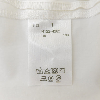 CLANE クラネ 新品同様 ROUNDED FLAT COLLAR SHIRT トップス レディース ホワイト 1 14122-4262 23SS トップス 1