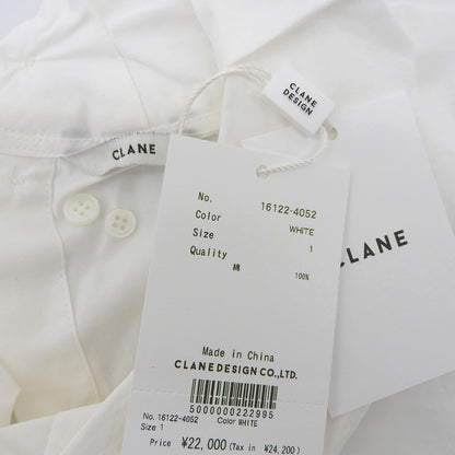 CLANE クラネ 新品同様 バルーンネック シャツ トップス レディース ホワイト 1 16122-4052 24SS トップス 1