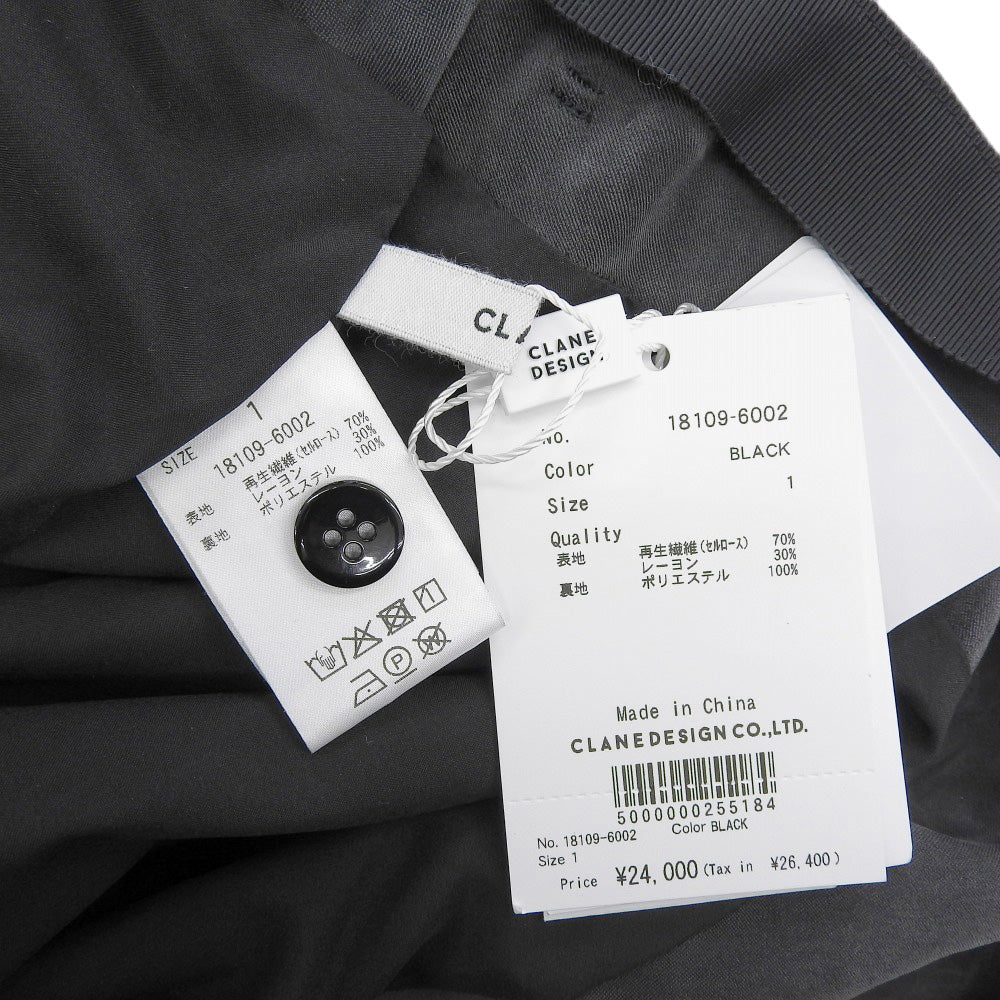 CLANE クラネ 新品同様 2WAY ADJUST WRAP SKIRT スカート レディース ブラック 1 18109-6002 25SS スカート 1