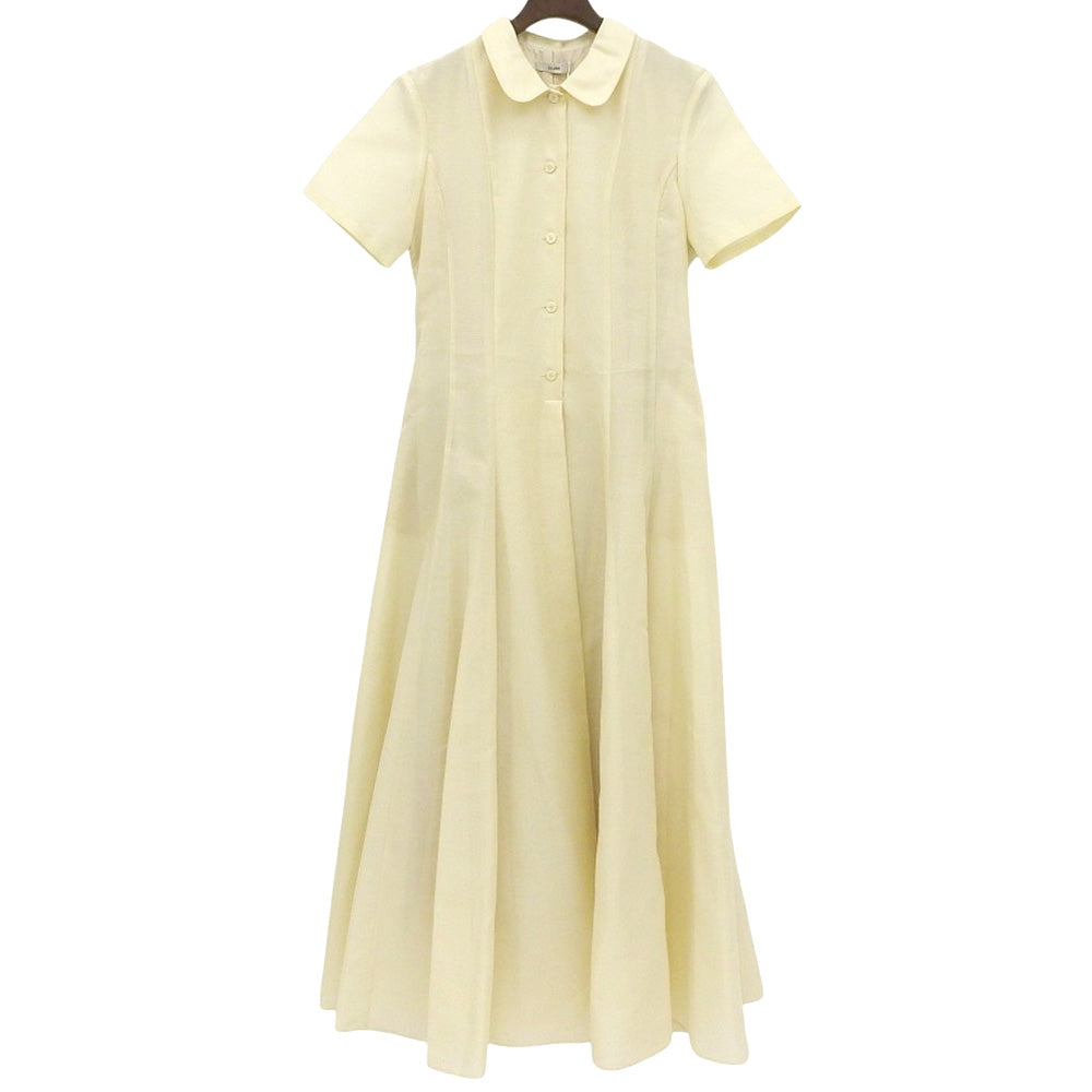 CLANE クラネ 新品同様 FULFFY SHEER H/S SHRIT ONEPIECE ワンピース レディース アイボリー 1 18112ー5062 25SS ワンピース 1