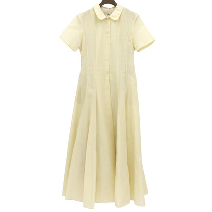 CLANE クラネ 新品同様 FULFFY SHEER H/S SHRIT ONEPIECE ワンピース レディース アイボリー 1 18112ー5062 25SS ワンピース 1