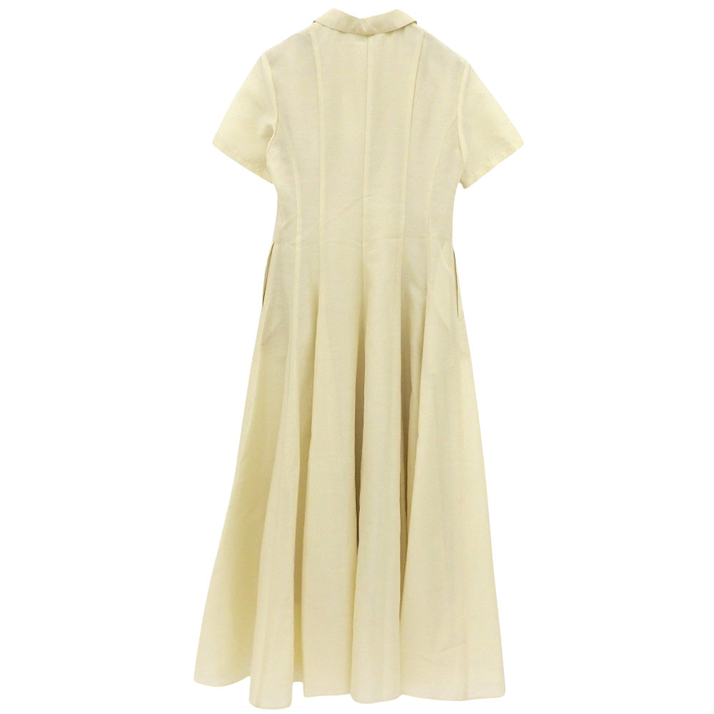 CLANE クラネ 新品同様 FULFFY SHEER H/S SHRIT ONEPIECE ワンピース レディース アイボリー 1 18112ー5062 25SS ワンピース 1