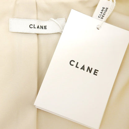 CLANE クラネ 新品同様 FULFFY SHEER H/S SHRIT ONEPIECE ワンピース レディース アイボリー 1 18112ー5062 25SS ワンピース 1