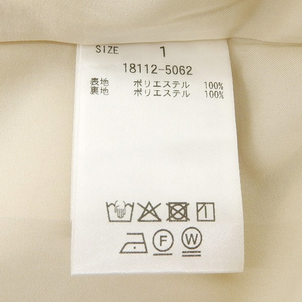 CLANE クラネ 新品同様 FULFFY SHEER H/S SHRIT ONEPIECE ワンピース レディース アイボリー 1 18112ー5062 25SS ワンピース 1