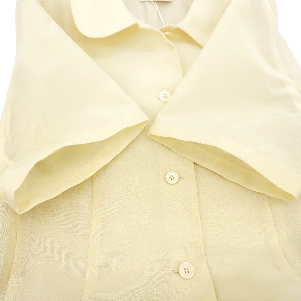 CLANE クラネ 新品同様 FULFFY SHEER H/S SHRIT ONEPIECE ワンピース レディース アイボリー 1 18112ー5062 25SS ワンピース 1