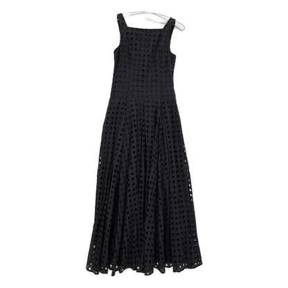 CLANE クラネ 24SS ﾌﾞﾗｯｸ 16112-5272 ﾎｰﾙﾄﾞｯﾄｷｬﾐｿｰﾙﾜﾝﾋﾟｰｽ ワンピース 0