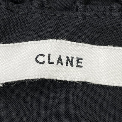 CLANE クラネ 24SS ﾌﾞﾗｯｸ 16112-5272 ﾎｰﾙﾄﾞｯﾄｷｬﾐｿｰﾙﾜﾝﾋﾟｰｽ ワンピース 0