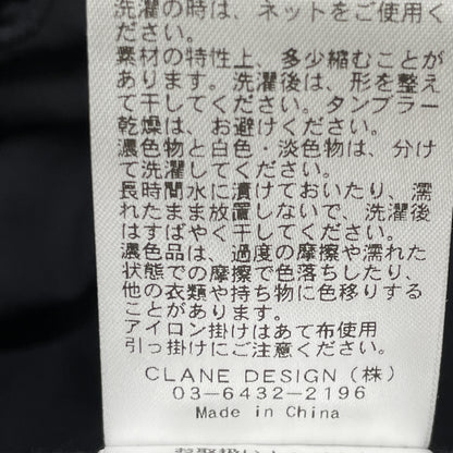CLANE クラネ 24SS ﾌﾞﾗｯｸ 16112-5272 ﾎｰﾙﾄﾞｯﾄｷｬﾐｿｰﾙﾜﾝﾋﾟｰｽ ワンピース 0