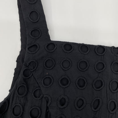 CLANE クラネ 24SS ﾌﾞﾗｯｸ 16112-5272 ﾎｰﾙﾄﾞｯﾄｷｬﾐｿｰﾙﾜﾝﾋﾟｰｽ ワンピース 0